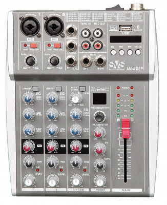 Микшерный пульт SVS Audiotechnik AM-4 DSP аналоговый 4-канальный