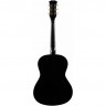 Гитара акустическая DAVINCI DF-50A Фолк черного цвета, в комплекте чехол медиаторы вертушка ремень каподастр струны