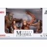 Набор фигурок животных MASAI MARA MM201-005 серии "Мир диких животных": Семья орангутангов, 4 пр.