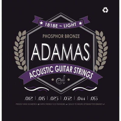 ADAMAS 1818 Light Phosphor Bronze струны для акустической гитары (.012-.053w)