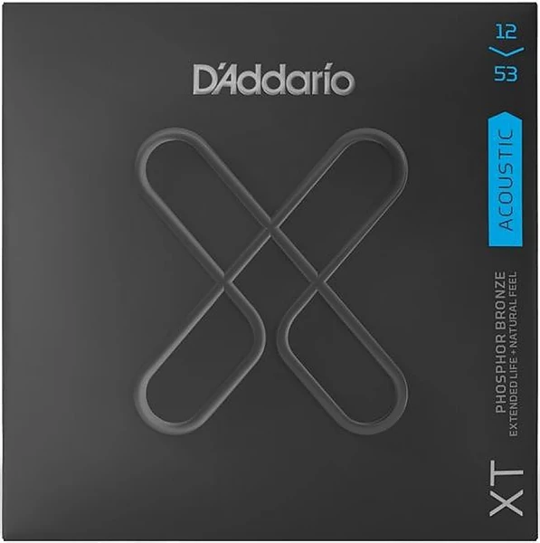 Струны для акустической гитары D'Addario XTAPB1253, фосфор-бронза, Light 12-53, серия XT