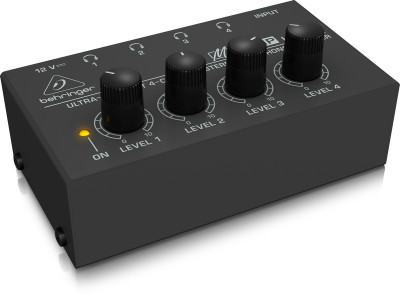 Усилитель мощности Behringer HA400 миниатюрный 4-канальный