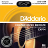 D'ADDARIO EXP14 Light Top/Medium Bottom/Bluegrass 12-56 струны для акустической гитары