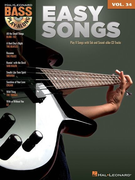 HL00701480 Bass Play-Along Volume 34: Easy Songs