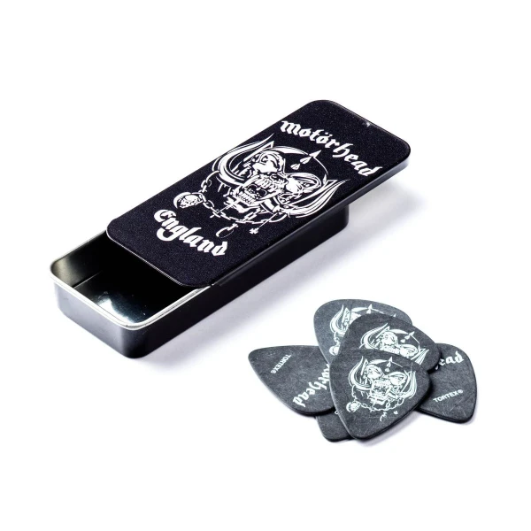Сувенирный набор медиаторов в пенале Dunlop MHPT01 Motorhead Pick Tin, толщина 0.88 мм, 6 шт.