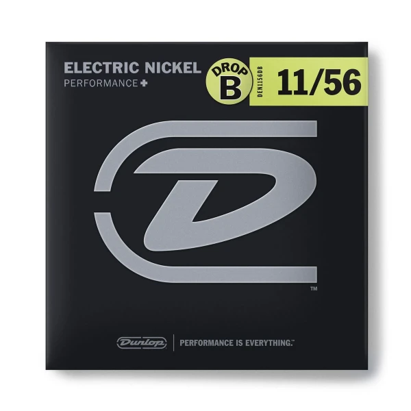 Струны для электрогитары Dunlop DEN1156DB, никель, Drop B, 11-56