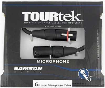 SAMSON TM6 микрофонный кабель XLR мама-XLR папа 2 м