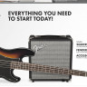 Squier Affinity Series™ Precision Bass® PJ Pack Laurel Fingerboard Brown Sunburst бас-гитара в наборе