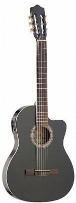 Stagg C546TCE BK 4/4 классическая гитара со звукоснимателем