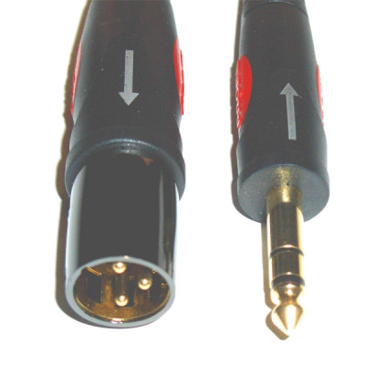 DIE HARD DH230LU6 микрофонный кабель JACK-stereo(6.3) - XLR M (папа) 6 м