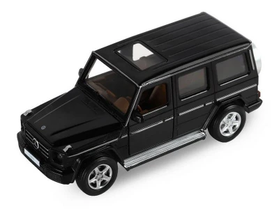 Машина "АВТОПАНОРАМА" Mercedes-Benz G350d, черный, 1/32, свет, звук, инерция, в/к 18*9*13,5 см