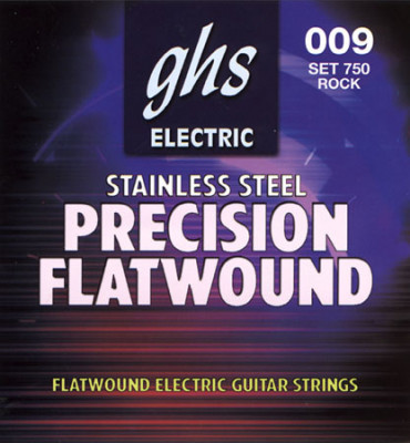 GHS 750 Rock'N Roll Precision Flatwound Electric струны для электрогитары