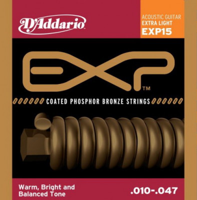 D'ADDARIO EXP15 Extra Light 10-47 струны для акустической гитары