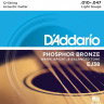 D'ADDARIO EJ38 Light 10-47 струны для 12-струнной акустической гитары