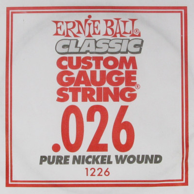 Ernie Ball 1226 калибр.026 одиночная для электрогитары/акустической гитары