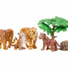 Набор фигурок животных MASAI MARA MM201-008 серии "Мир диких животных": Семья тигров, 6 пр.