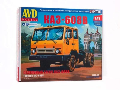 Сборная модель КАЗ-608В седельный тягач