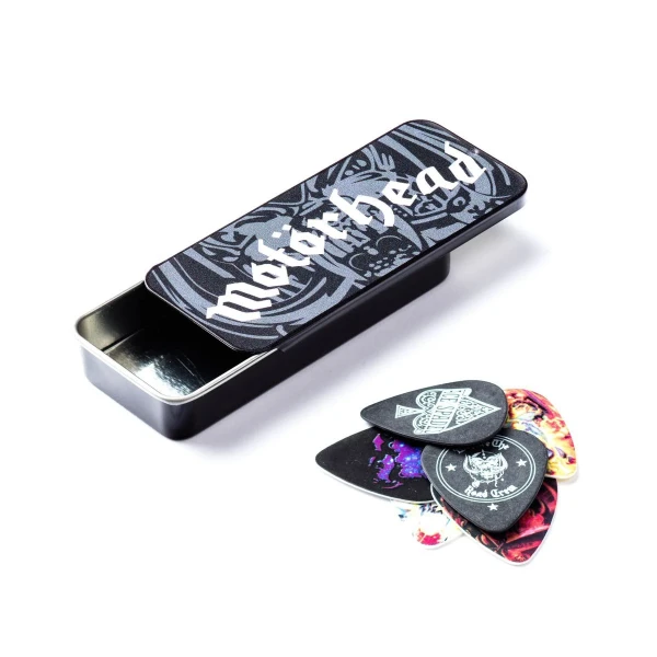 Сувенирный набор медиаторов в пенале Dunlop MHPT03 Motorhead Pick Tin, толщина 0.73 мм, 6 шт.