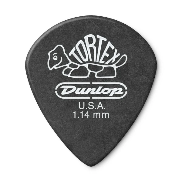 Медиаторы Dunlop 482P114 Tortex Pitch Black Jazz III, толщина 1.14 мм, 12 шт.