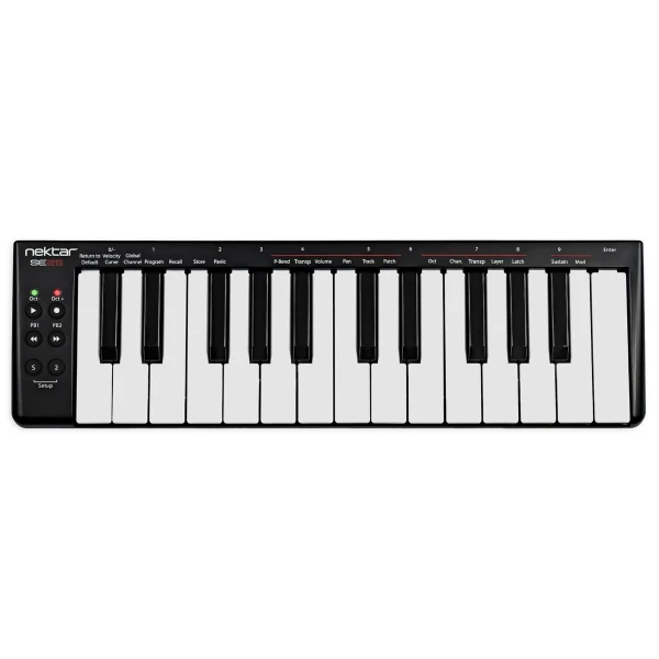 USB MIDI клавиатура Nektar SE25, 25 клавиш, двухоктавная, Bitwig 8 track, 0,4 кг