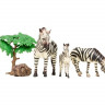 Набор фигурок животных MASAI MARA MM201-009 серии "Мир диких животных": Семья зебр, 5 пр.