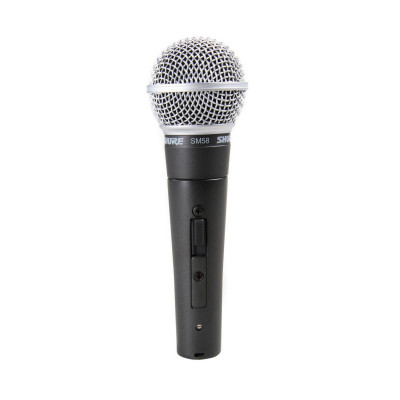 Микрофон вокальный SHURE SM58S - (50-15000Hz) с выключателем, чехол и держатель на стойку в комплекте