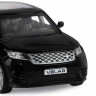 Машина "АВТОПАНОРАМА" Land Rover Range Rover Velar, черный, 1/42, инерция, в/к 17,5*12,5*6,5 см