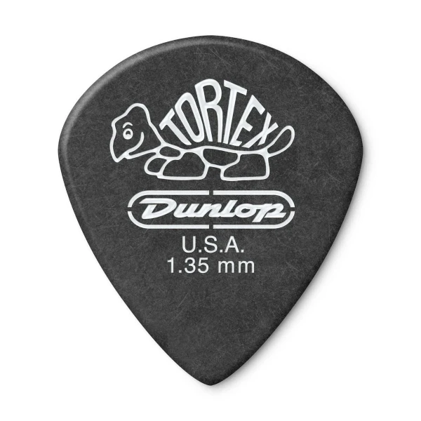 Медиаторы Dunlop 482P135 Tortex Pitch Black Jazz III, толщина 1.35 мм, 12 шт.