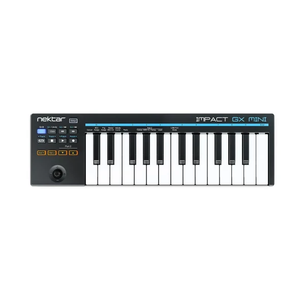 USB MIDI клавиатура Nektar Impact GX Mini, 25 клавиш, ПО Bitwig 8-Track, вес 0,49 кг