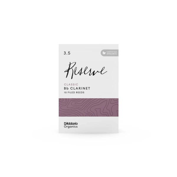 Трости для кларнета Bb D'Addario ODCT1035 Organic Reserve Classic (3.5), 10 шт. в пачке