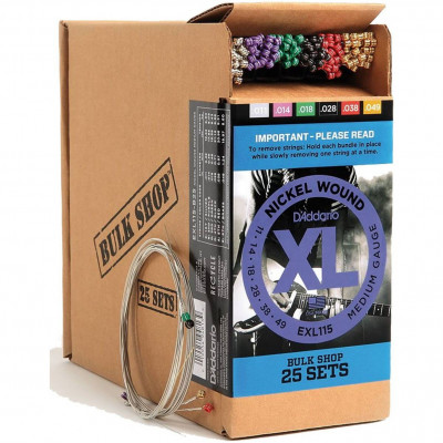 Набор из 25 комплектов струн для электрогитары D'ADDARIO EXL115-B25 Blues/Jazz Rock