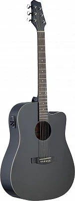 Stagg SA30DCE BK электроакустическая гитара