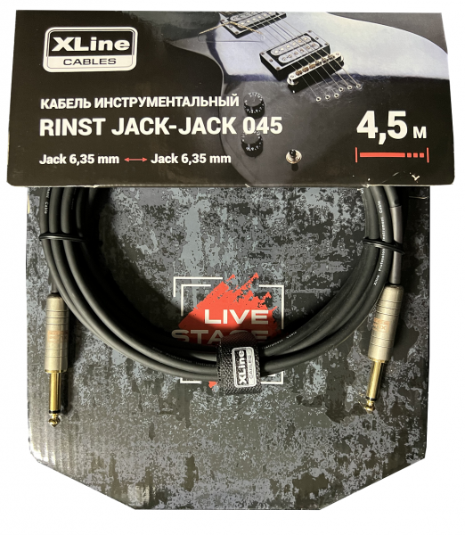 Кабель инструментальный Xline Cables RINST JACK-JACK 045 mono 2xJack 6,35 mm, 4.5 м