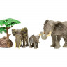 Набор фигурок животных MASAI MARA MM201-010 серии "Мир диких животных": Семья слонов, 5 пр.