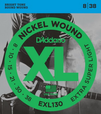 D'ADDARIO EXL130 Extra Super Light 8-38 струны для электрогитары