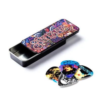 Сувенирный набор медиаторов в пенале Dunlop SANPT02H Santana Pick Tin, толстые, 6 шт.