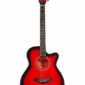 Акустическая гитара Belucci BC4010 красного цвета
