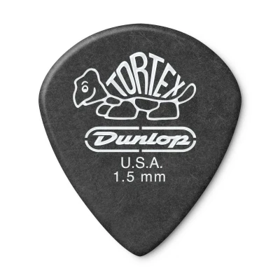 Медиаторы Dunlop 482P150 Tortex Pitch Black Jazz III, толщина 1.5 мм, 12 шт.