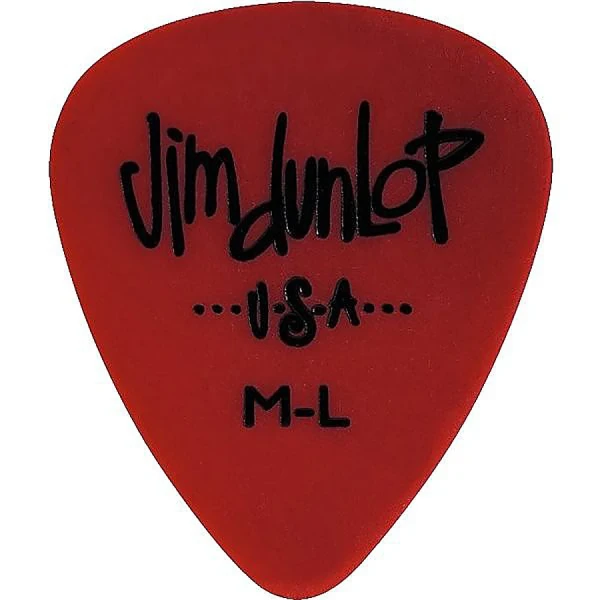 Медиаторы Dunlop 479RML Poly Medium Light, medium light, красный, 72 шт.
