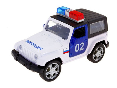 Машина Autotime "USA ALLROAD 4WD" милиция, звук, свет 1:36