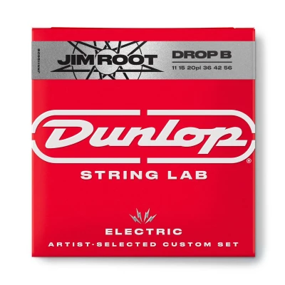 Струны для электрогитары Dunlop JRN1156DB Jim Root, никель, Drop B, 11-56