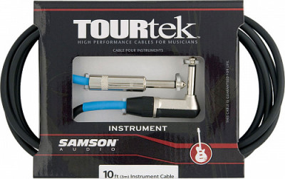 SAMSON TIL10 - Инструментальный кабель Jack(угловой)-Jack(прямой), длина 3 м