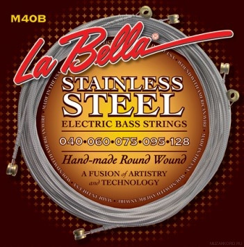 La Bella M40-B Stainless Steel 5-string Extra Light 40-128
