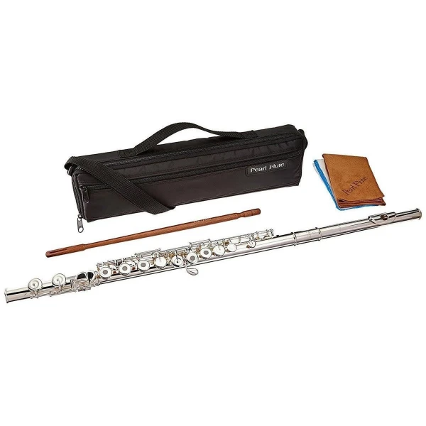 Флейта Pearl Flute Quantz PF-F505RE-HC, не в линию, с резонаторами, Ми-механика, До колено, тяжелая коронка