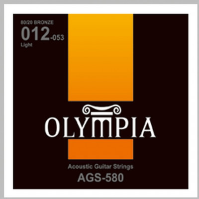 Комплект струн для акустической гитары Olympia AGS580, 12-53