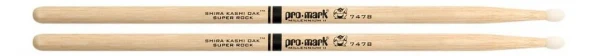 Палки для барабанов Pro Mark PW747BN SUPER ROCK, дуб, нейлоновый наконечник