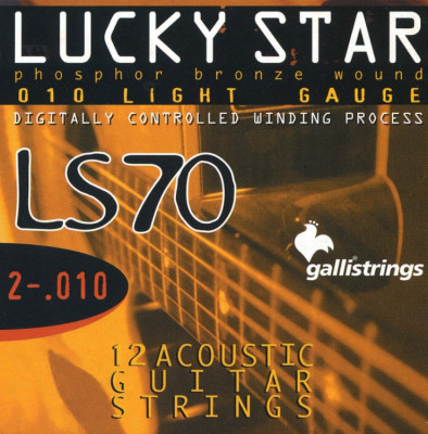 GALLI LS70 струны для акустической 12-струнной гитары (10-47) Medium