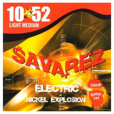 SAVAREZ X50LM Nickel Explosion струны для электрогитары (10-13-18-30-42-52) средне-легкого натяжения