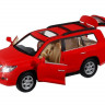 Машина "АВТОПАНОРАМА" Lexus LX570, красный, 1/32, свет, звук, инерция, в/к 17,5*13,5*9 см