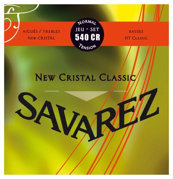 Струны для классической гитары Savarez 540CR New Cristal Classic Red, стандартное натяжение, нейлон